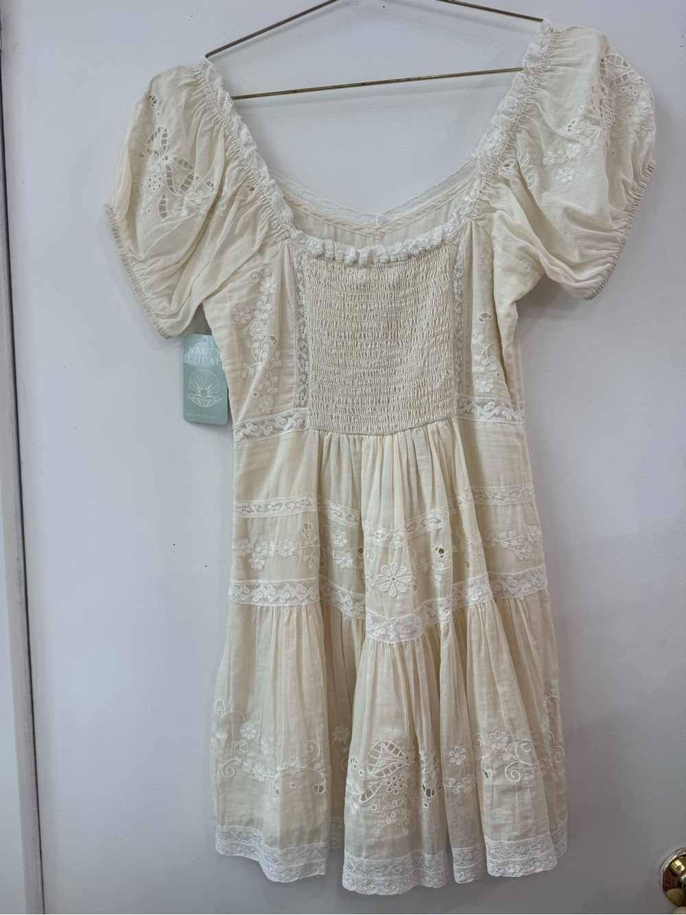 Belvine Dress : Optic White - Picture 3 of 5